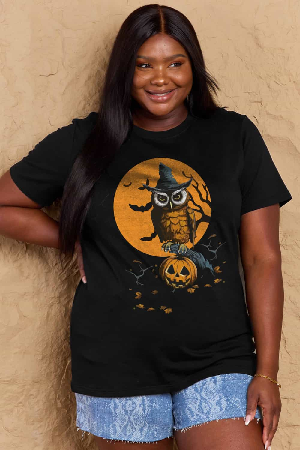 Simply Love Full Size Holloween Theme Graphic Cotton Tee