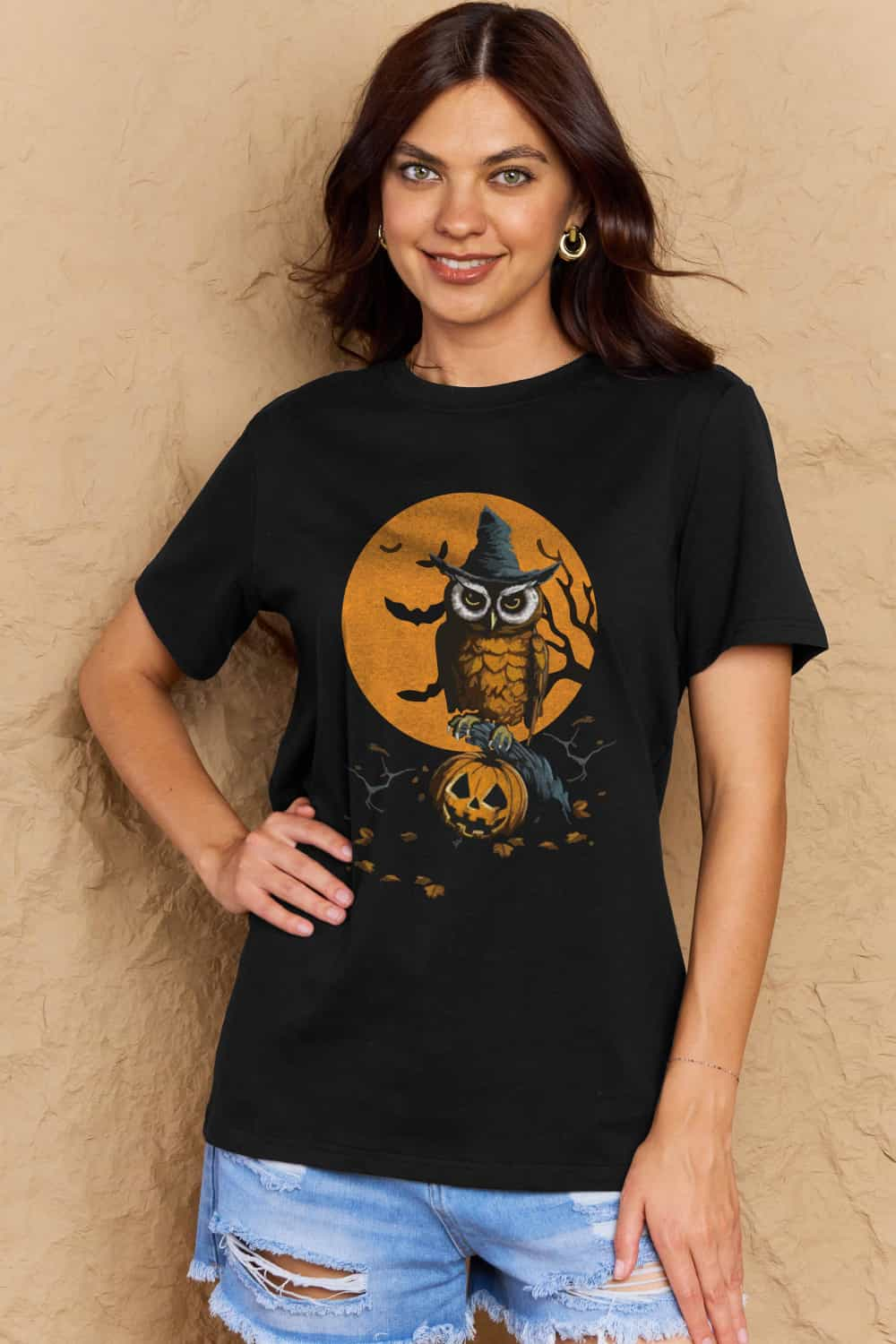 Simply Love Full Size Holloween Theme Graphic Cotton Tee