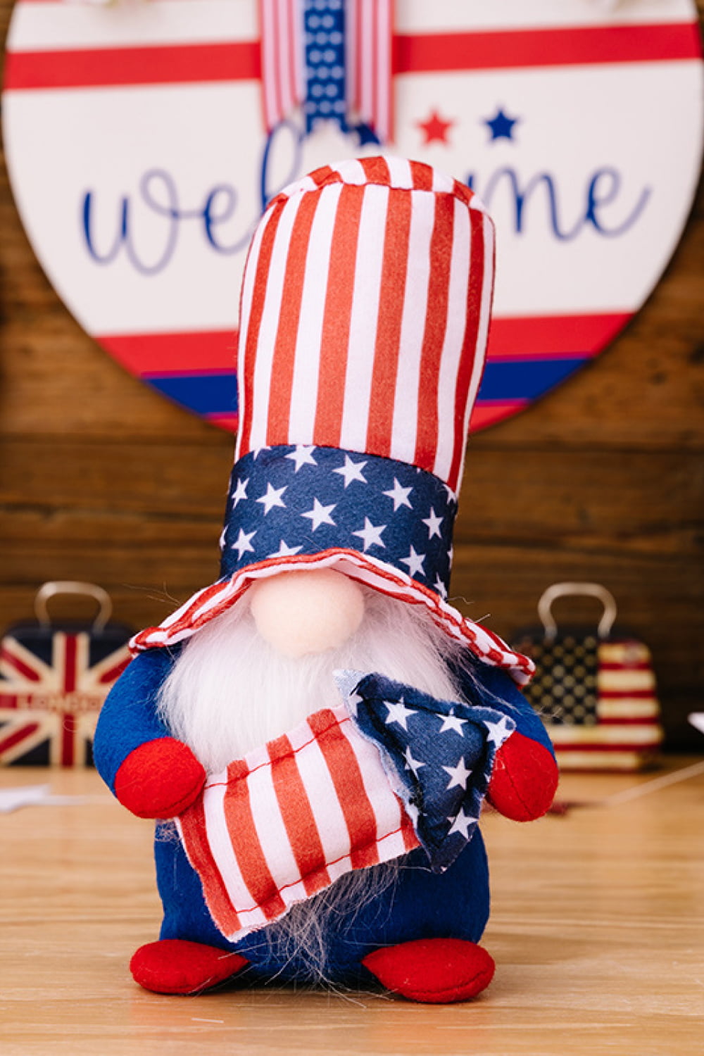 2-Piece Independence Day Decor Gnomes