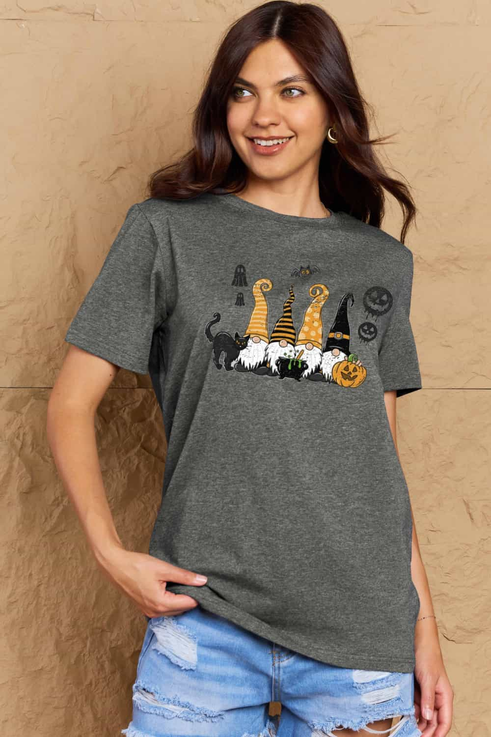 Simply Love Full Size Halloween Theme Graphic Cotton Tee