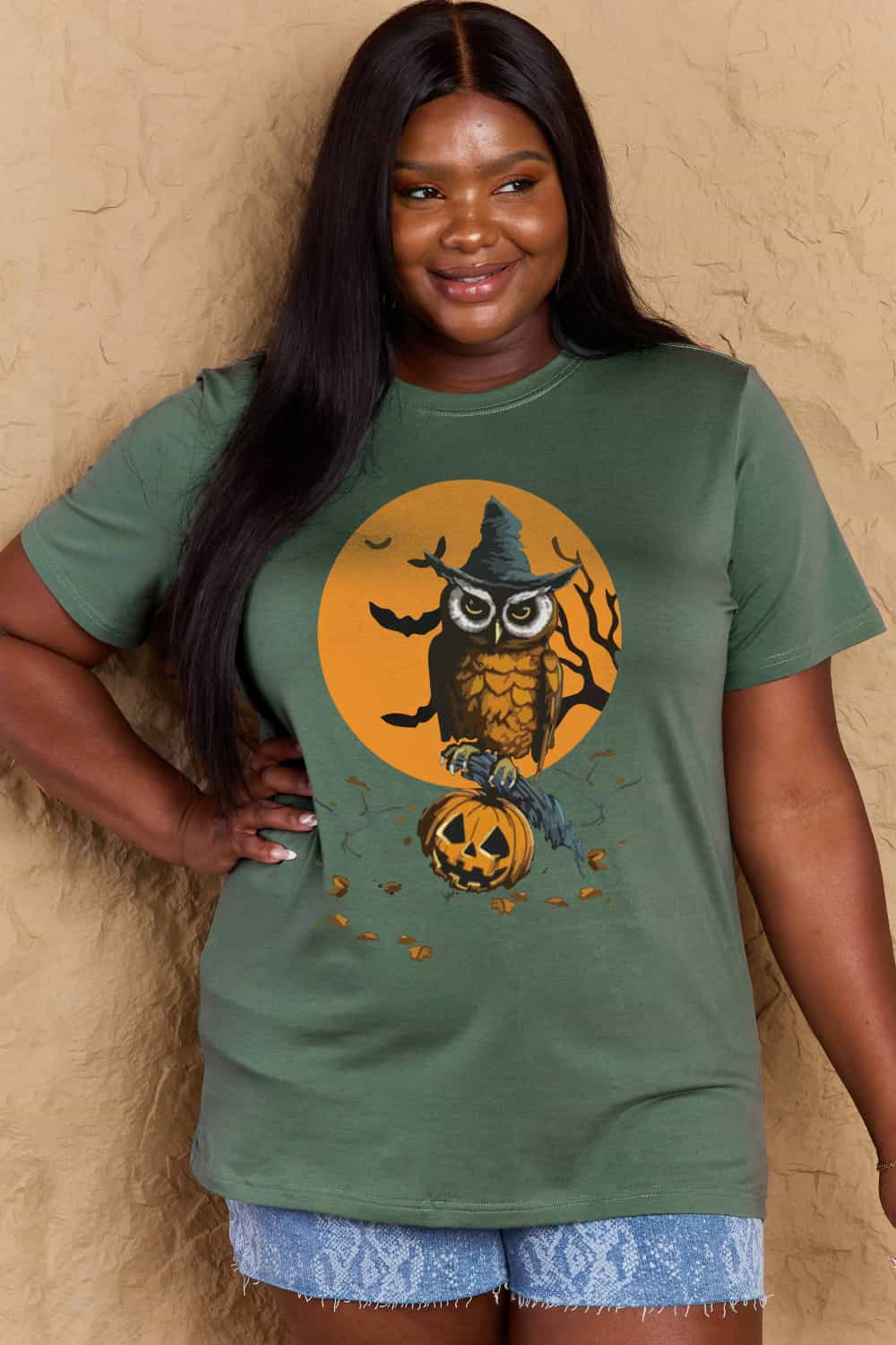 Simply Love Full Size Holloween Theme Graphic Cotton Tee