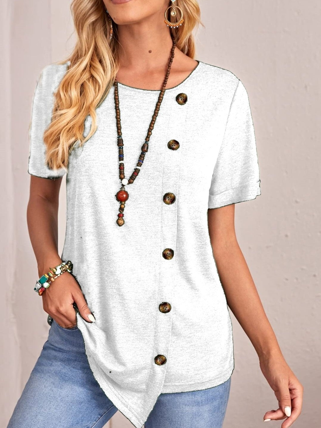 Round Neck Short Sleeve T-Shirt